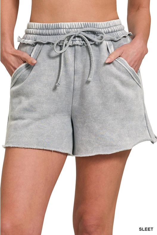 Gray Cut Off Shorts