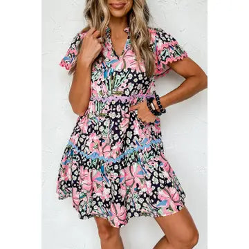 Floral Ric Rac Dress