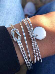 Silver Bangle Set