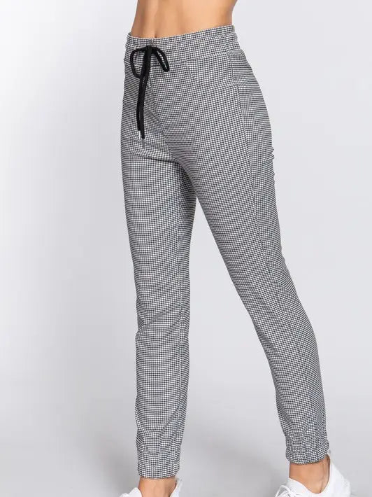 Black and White Joggers