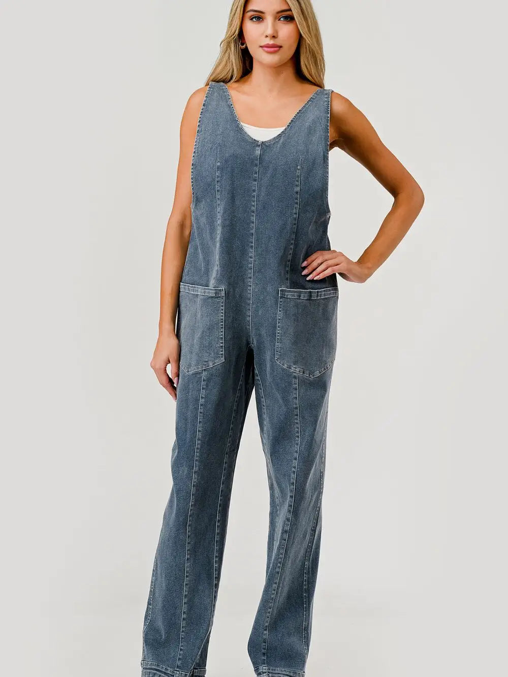 High Roller Stretch Denim Jumper