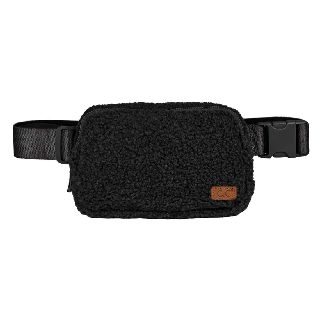 Black Sherpa Fanny Pack