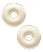 Brushed Gold Flat Disc Earrings