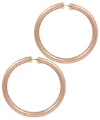 Large Rose Gold Jelly Hoops