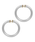 Small Silver Jelly Hoops