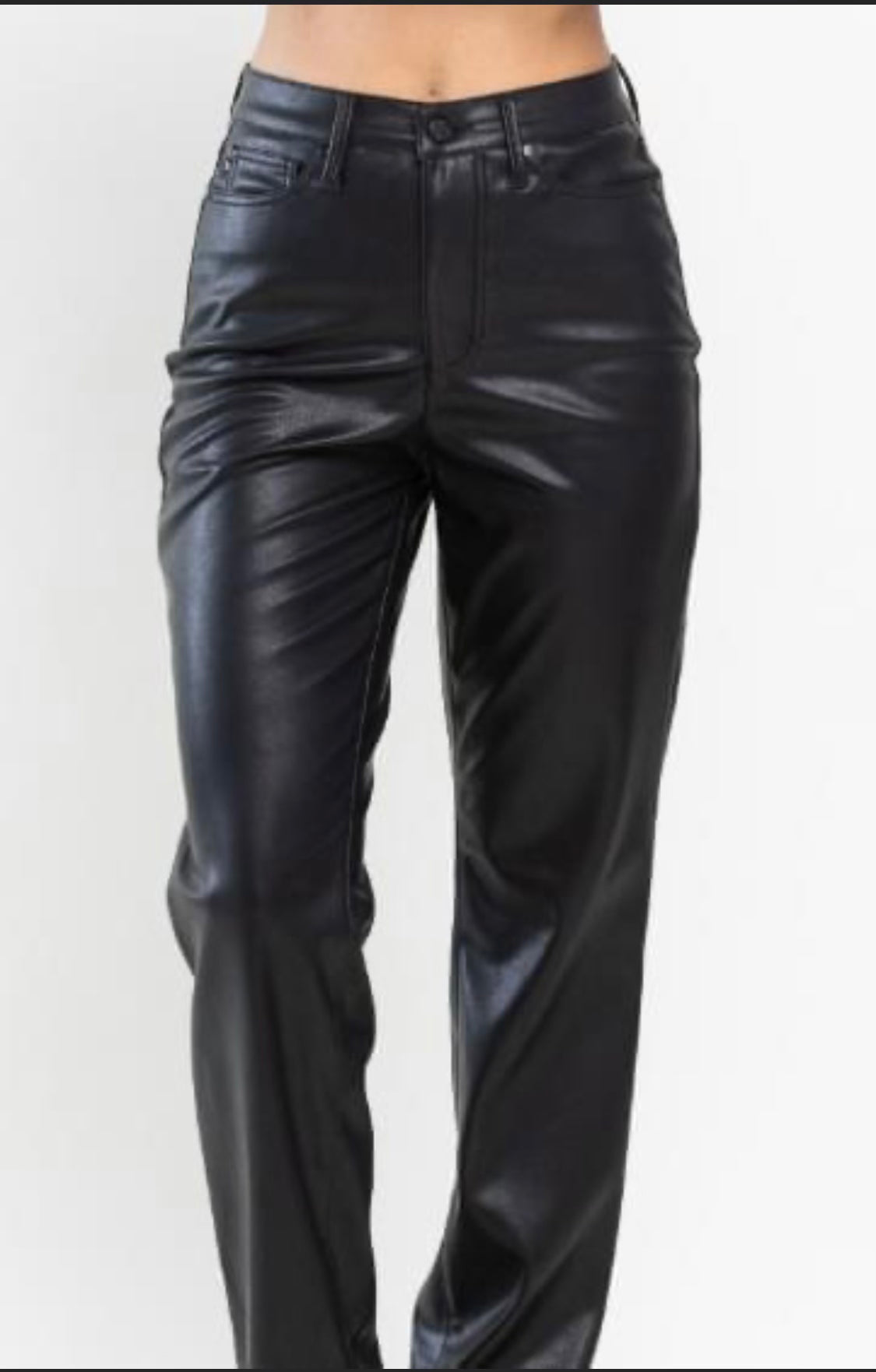 Judy Blue Tummy Control Pleather Jeans