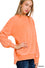 Orange High Low Hem Pullover