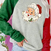 Red and Green Baseball Christmas Tee