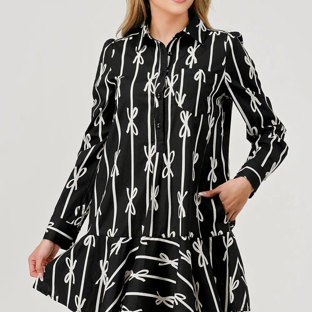 Black Bow Event Dress