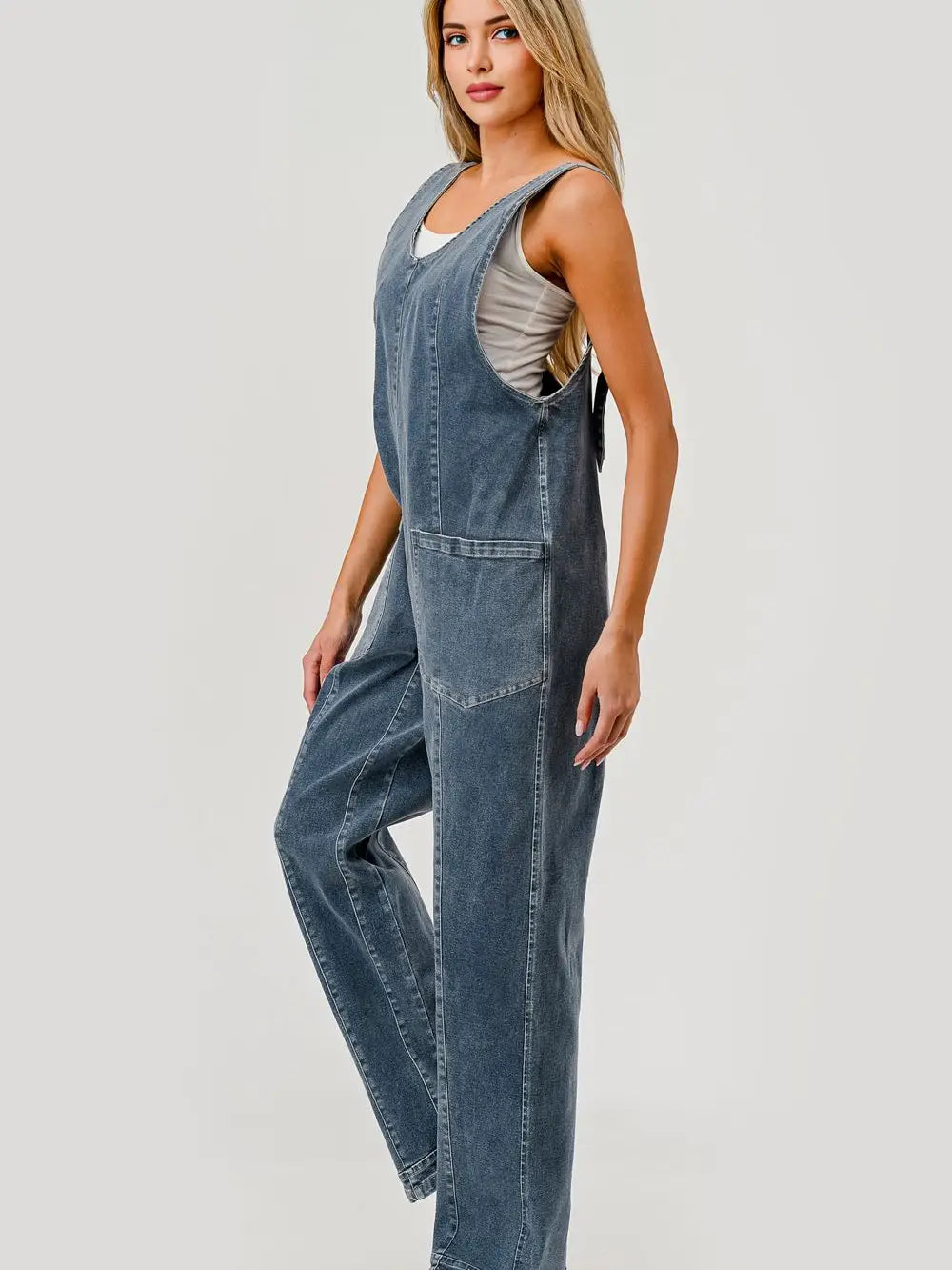 High Roller Stretch Denim Jumper