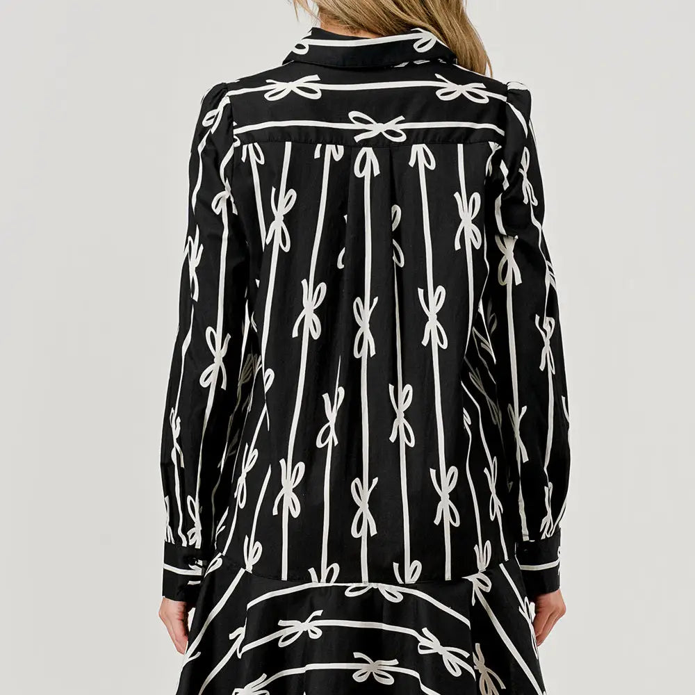Black Bow Event Dress