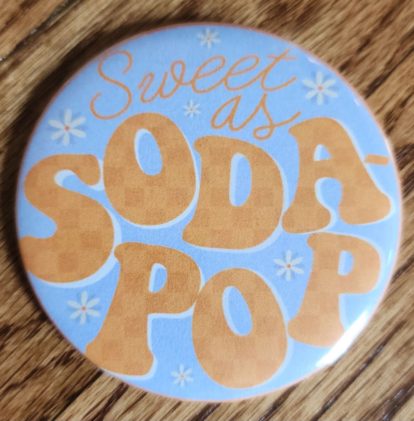 Gray Soda Pop Button