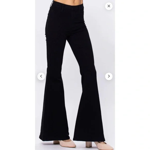 Judy Blue Black Super Flare Jeans