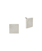 15mm Matte Silver Square Studs
