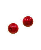 15mm Red Shiny Studs