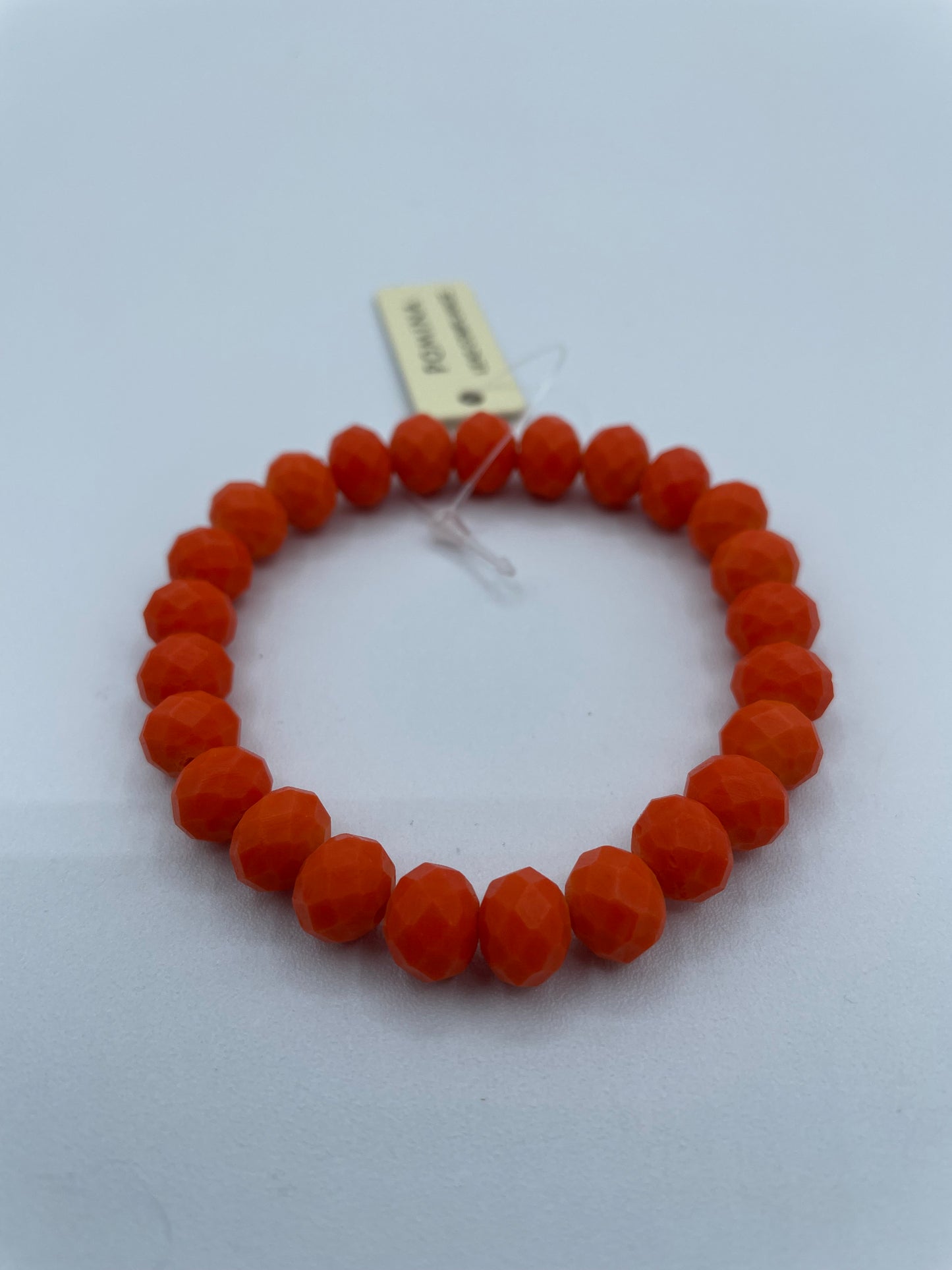 Orange Beaded Bracelet