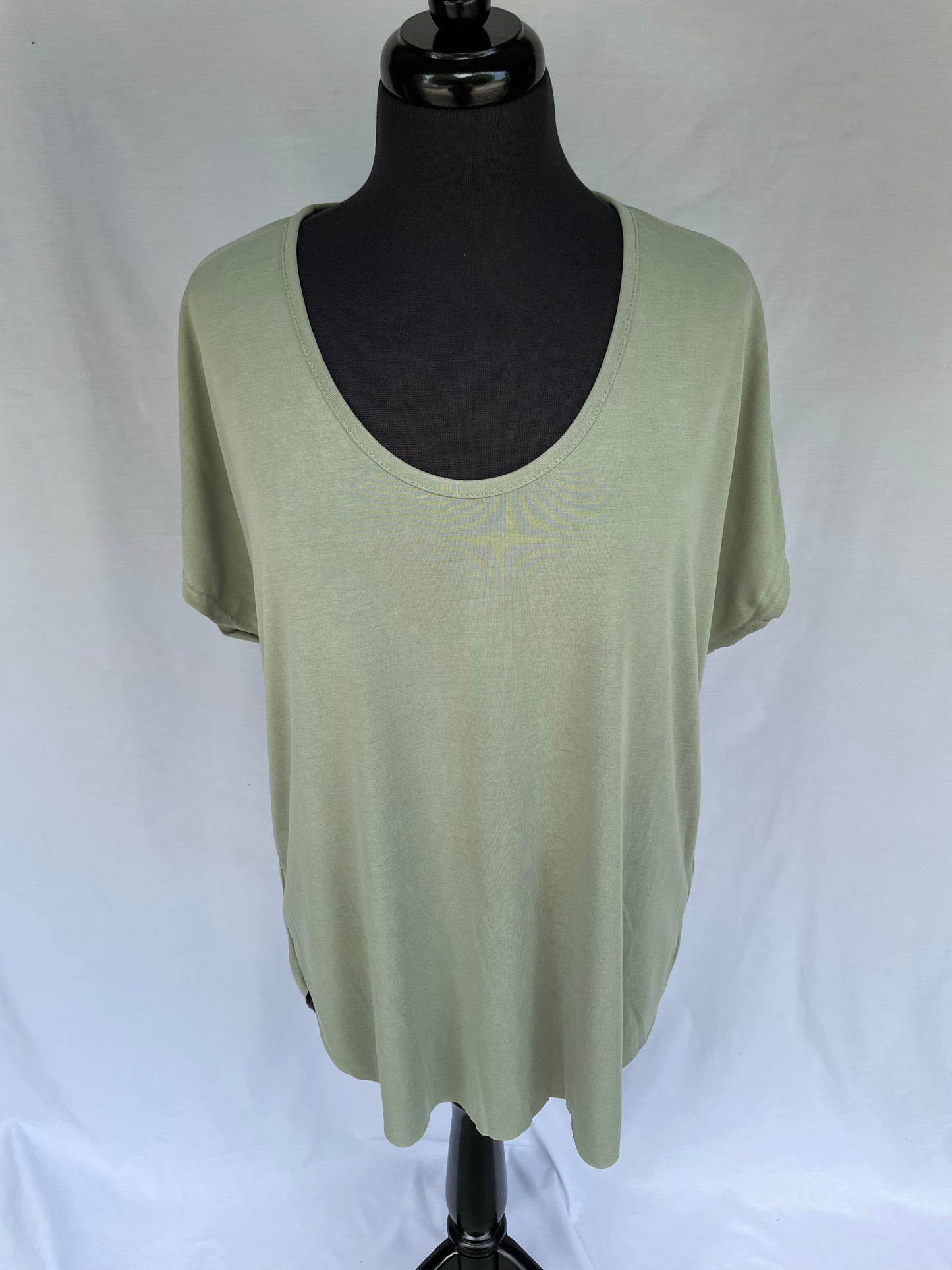 Sage Zipper Top