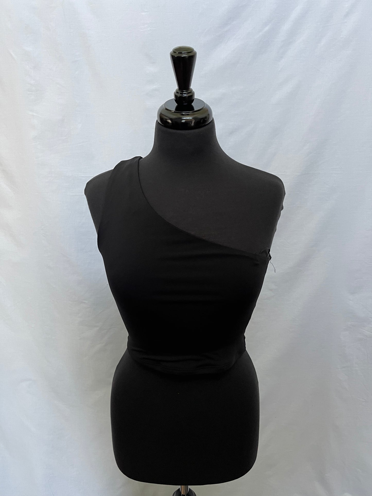Off The Shoulder Black Spandex Top