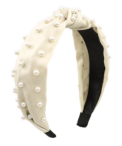 Ivory Pearl Studded Headband