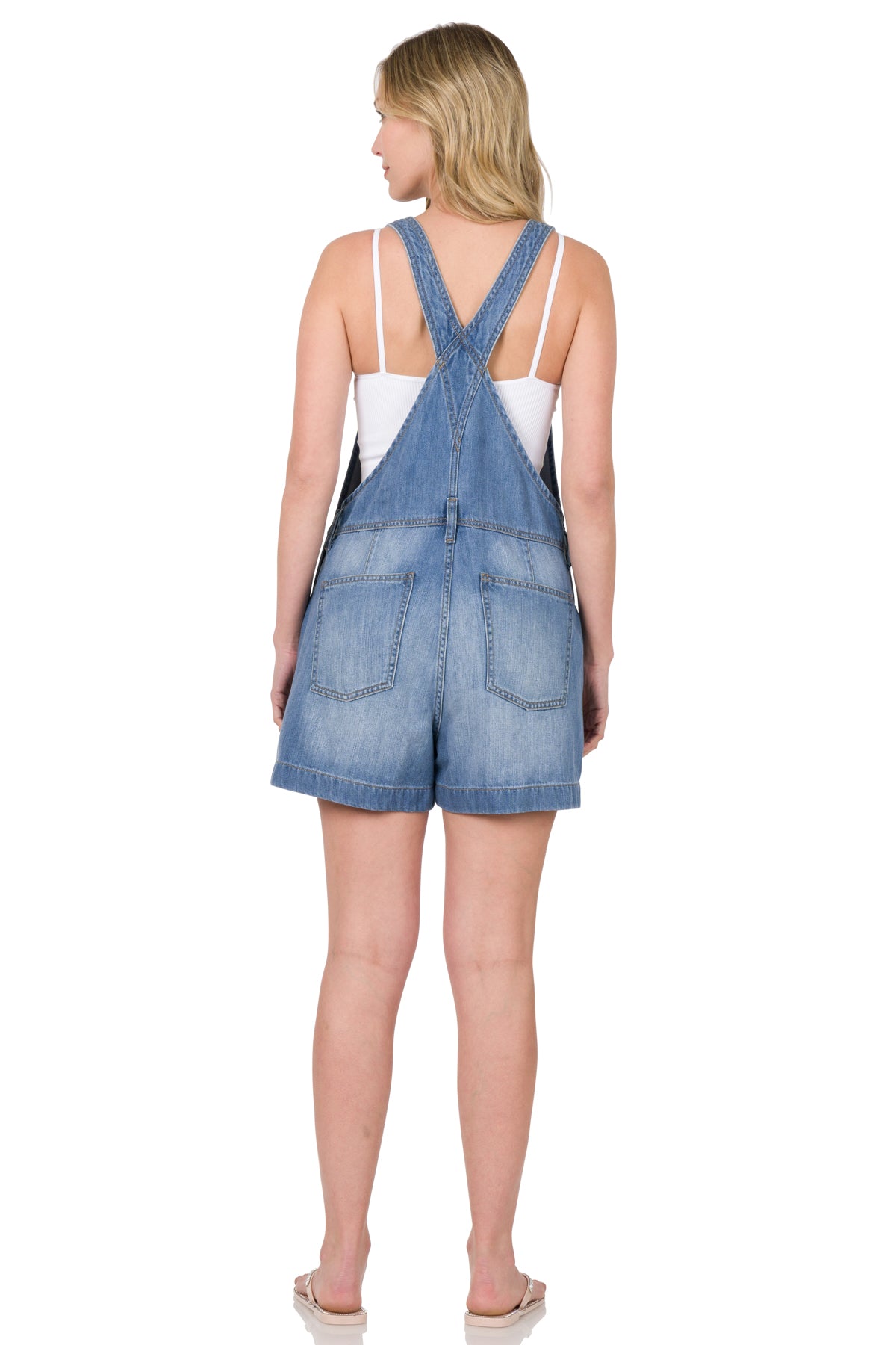 Denim Short Overalls