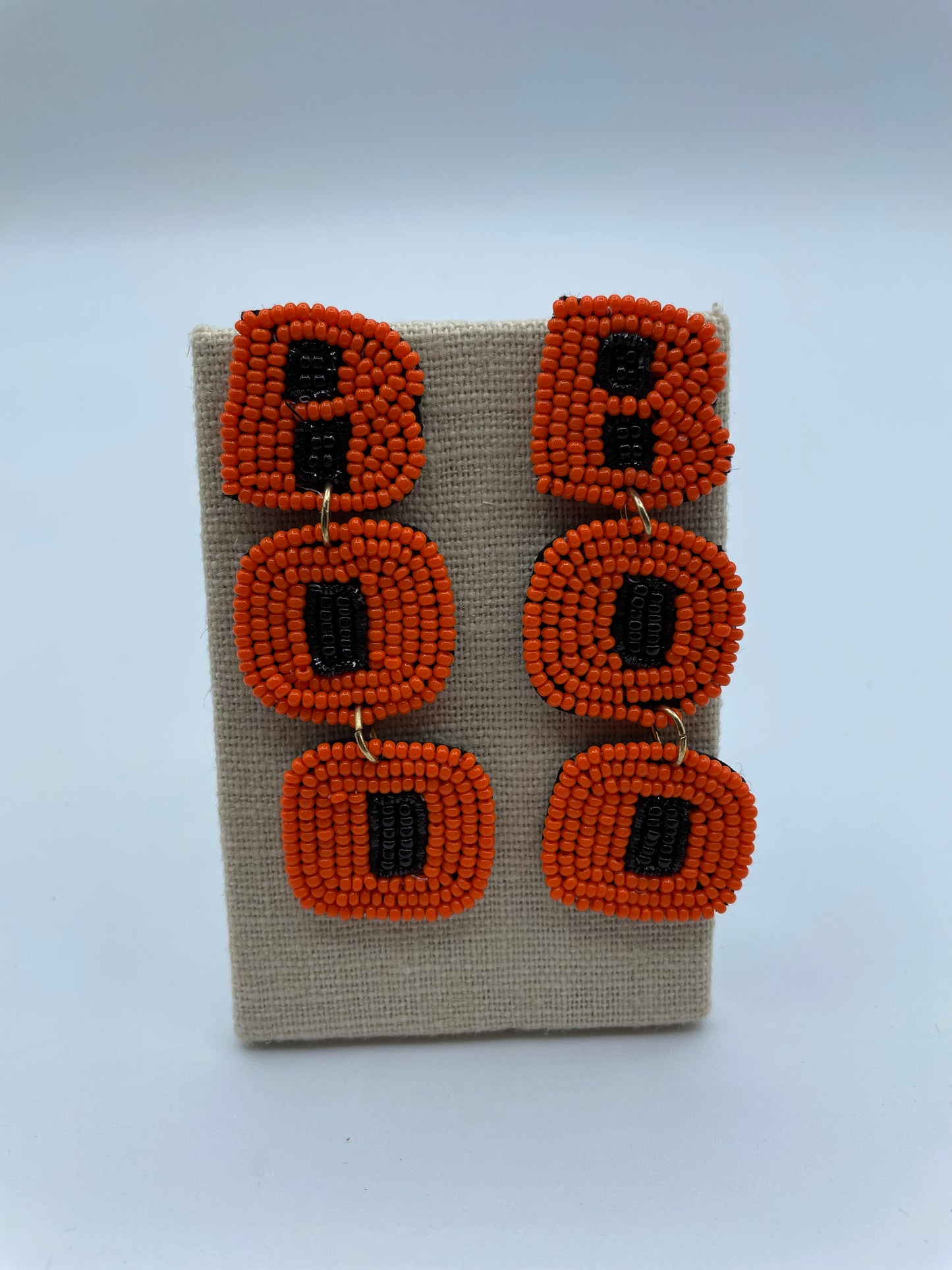 Orange Boo Earrings