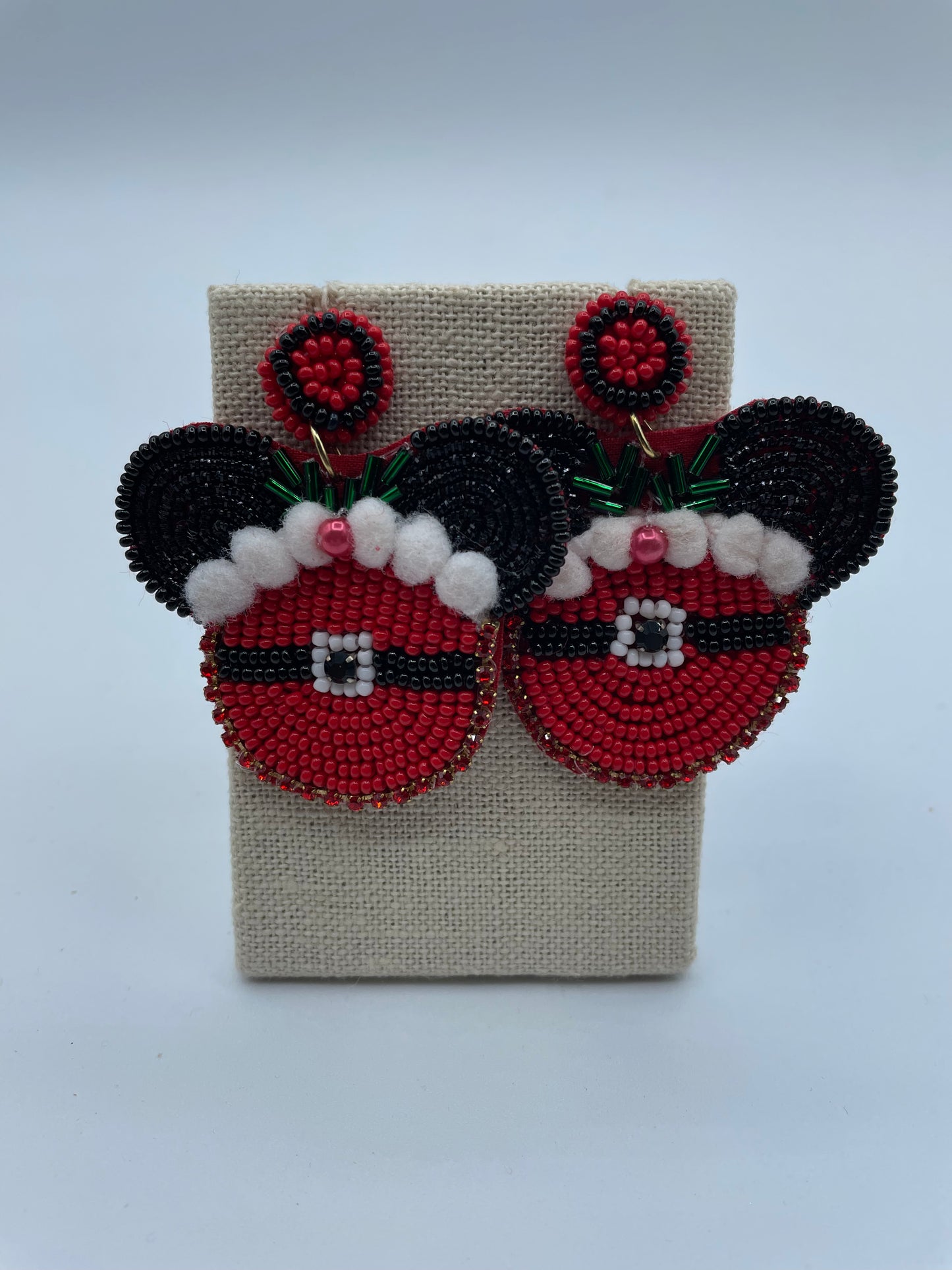 Santa Mickey Earrings