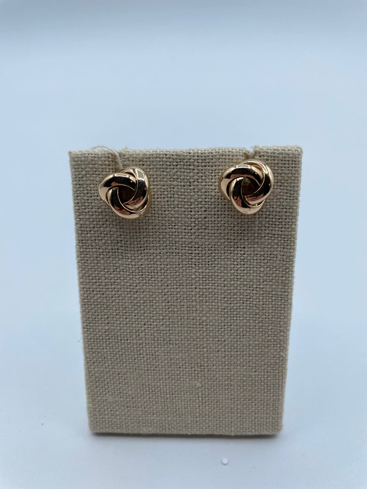 Gold Metal Knotted Stud