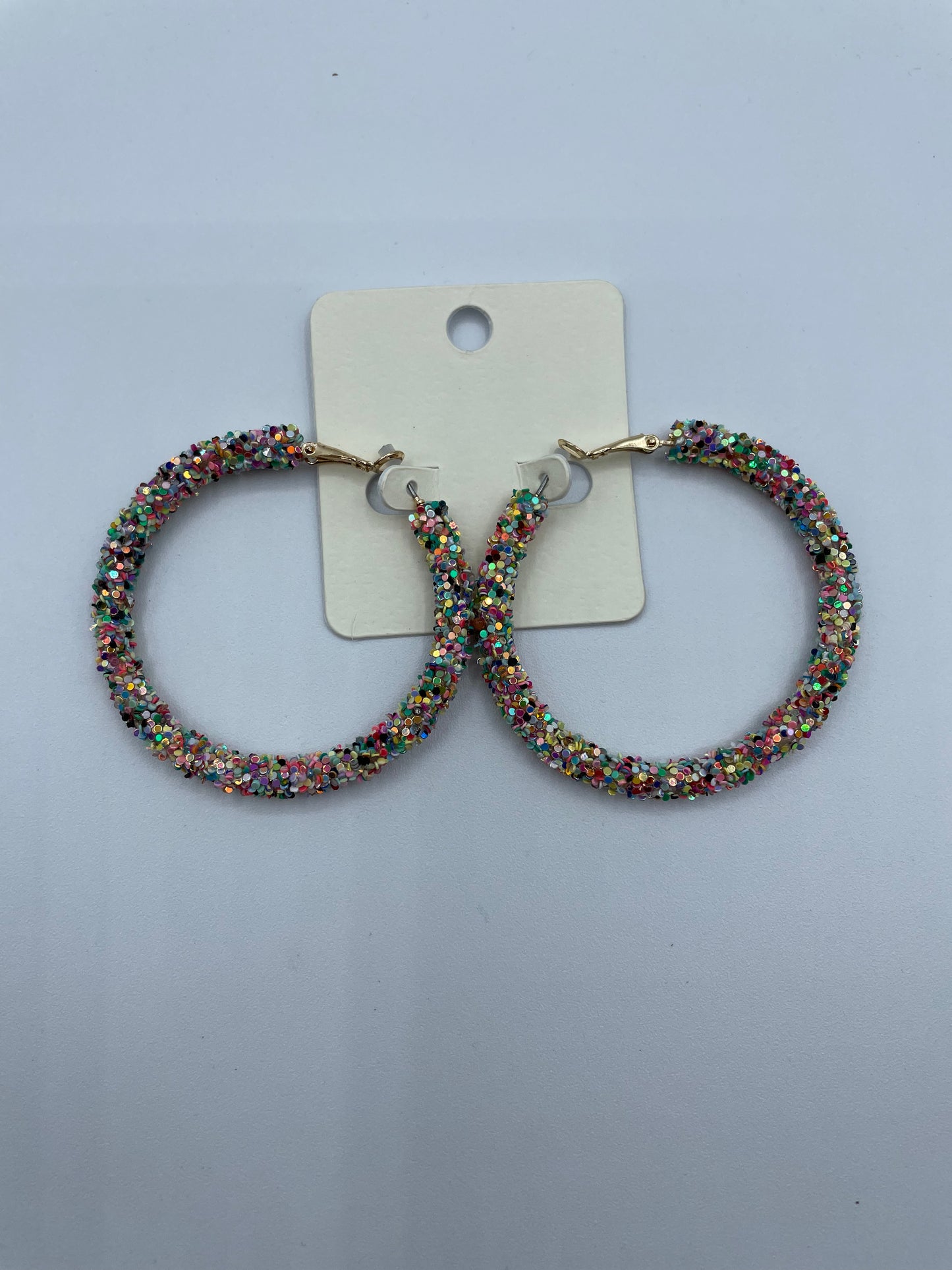 Multi Colored Glitter Earrings