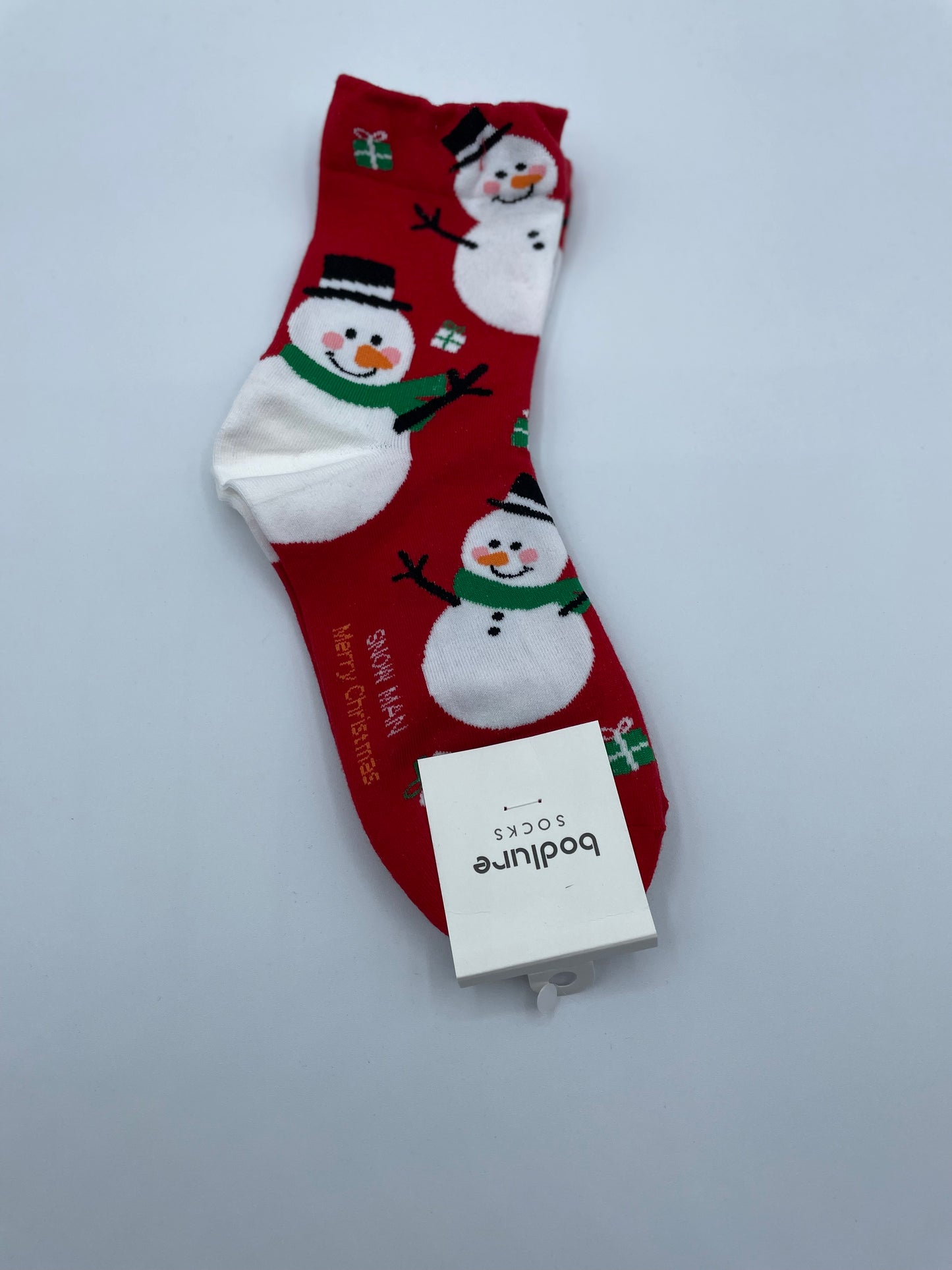 Red Snowman Socks