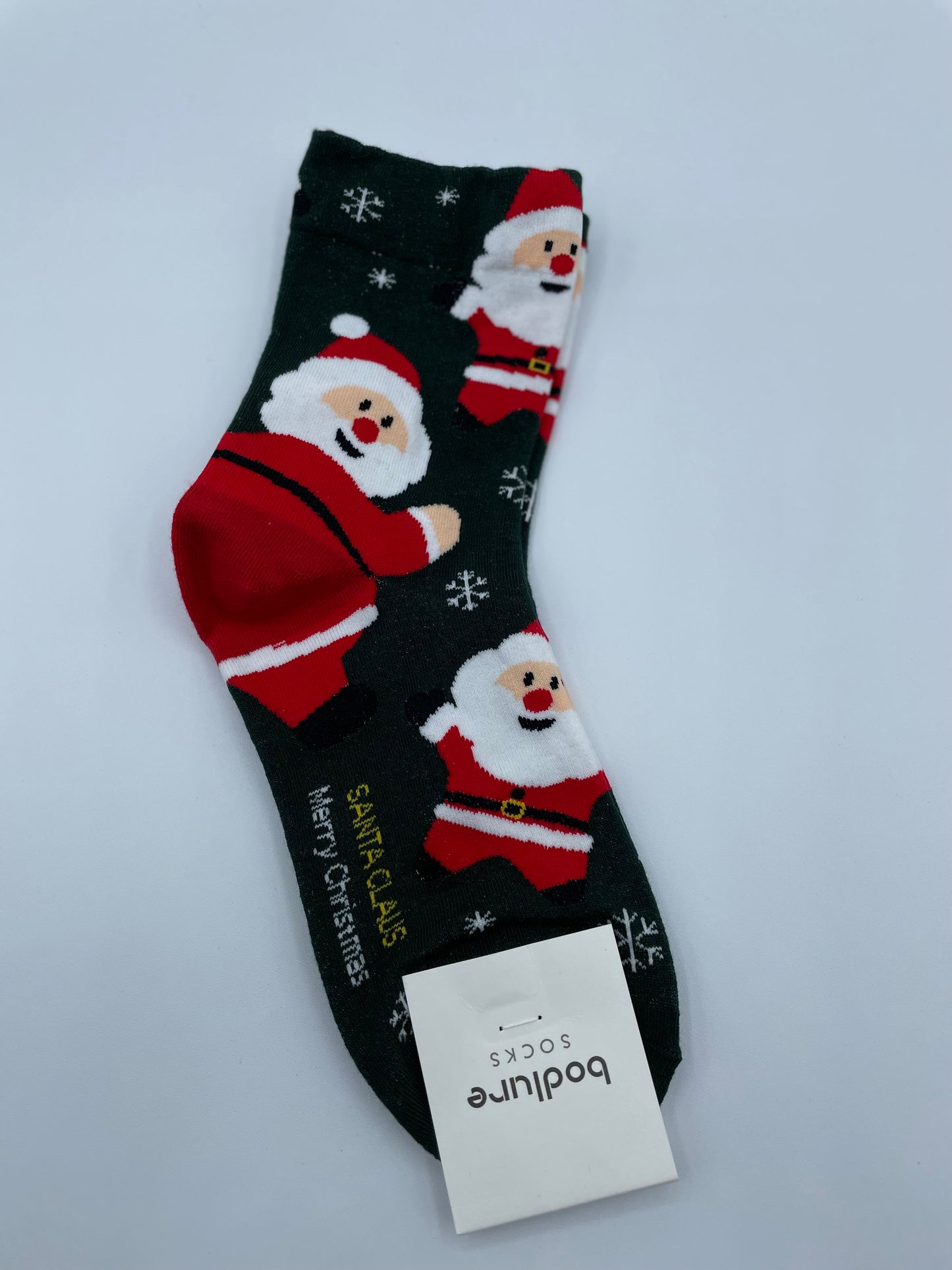 Green Santa Socks