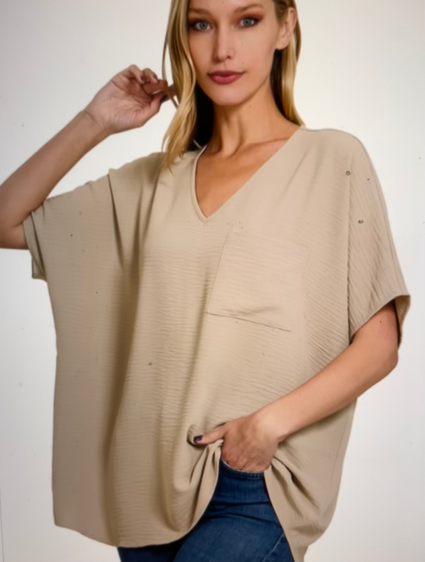 Curvy Light Mocha Airflow Top