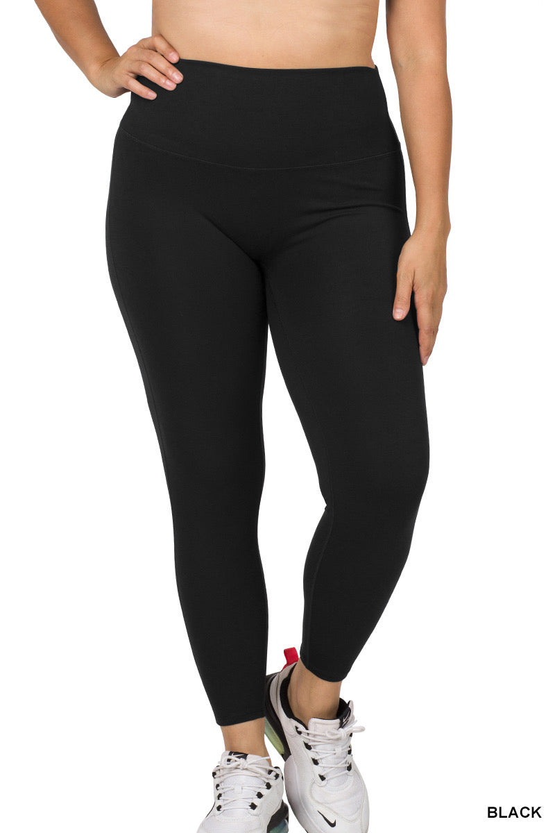 Curvy Black High Waist Leggings