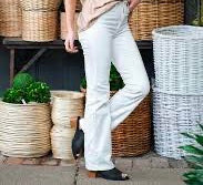 White Judy Blue High Waist Bootcut