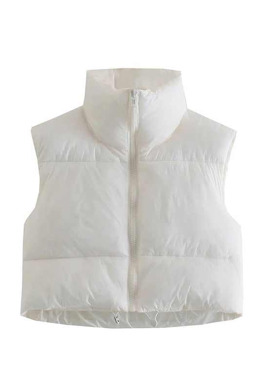 White Puffer Vest