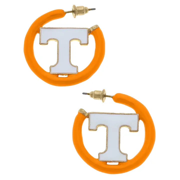 Licensed Orange and White Power T Hoops