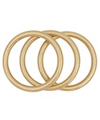 3 Worn Gold Bangles