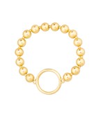 Matte Gold Beaded Bracelet