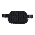 Black Puffer Fanny Pack