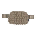 Taupe Puffer Fanny Pack