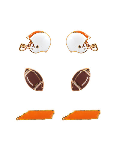 Game Day Football Themed Earrings