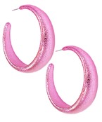 50mm Pink Hoops