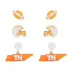 Football, States and Map Earrings