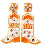 Game Day Cowboy Boot Earrings