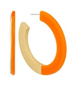 Orange and Gold Hoops