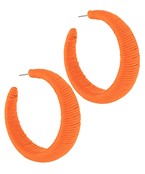 Orange Threaded Hoops