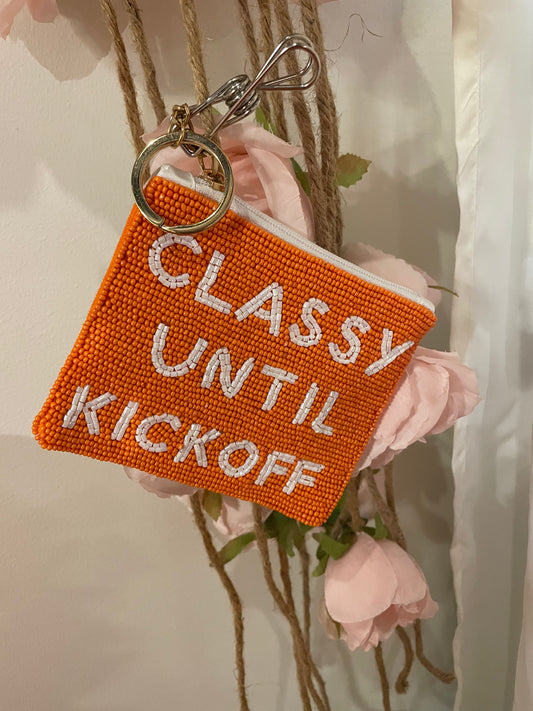 Classy Until Kickoff Coin Purse