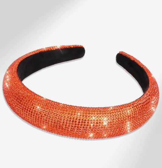 Orange Glitter Headband
