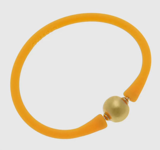 Gold Ball Silicone Bracelet