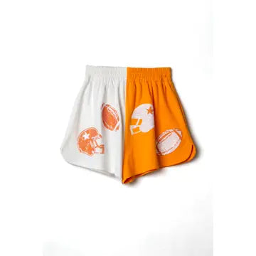 Game Day Color Block Helmet and Football Shorts