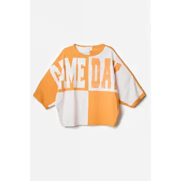 Game Day Color Block Loose Fit Top
